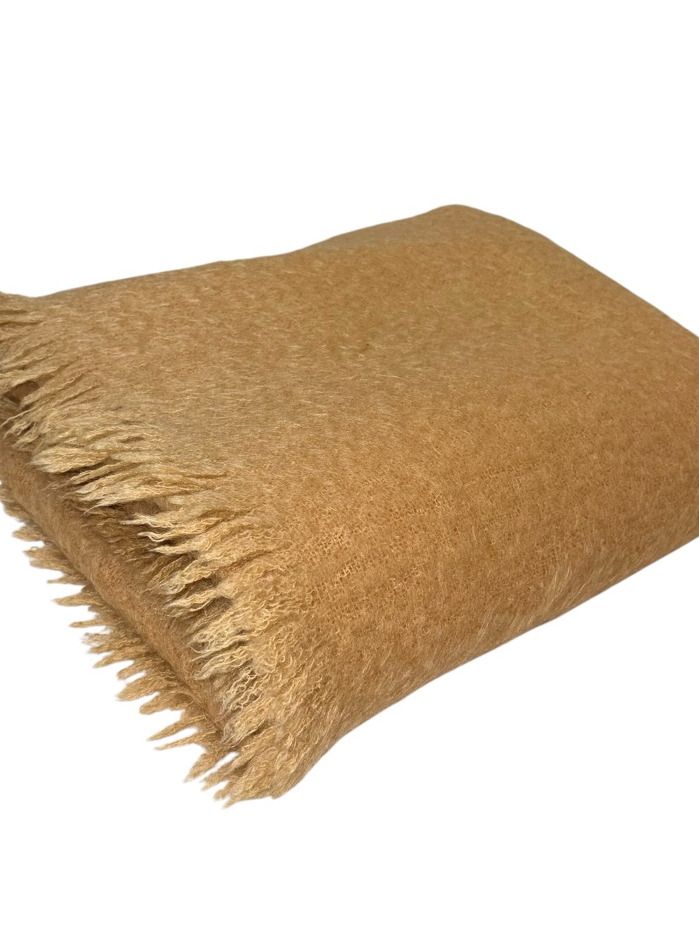 "GLEN CREE ALL MOHAIR MADE IN SCOTLAND MANUFACTURED BY CREE MILLS BLANKET